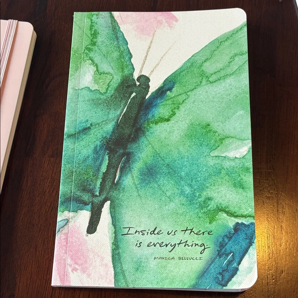 Daily Planner Butterfly Notebook Journal and Memo Pad Set with Pen